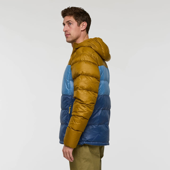 Fuego Max Down Hooded Jacket - Bronze and Deep Sea thumbnail 1