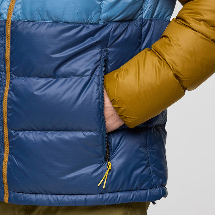 Fuego Max Down Hooded Jacket - Bronze and Deep Sea thumbnail 4