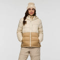 Fuego Max Down Hooded Jacket - Cream and Khaki