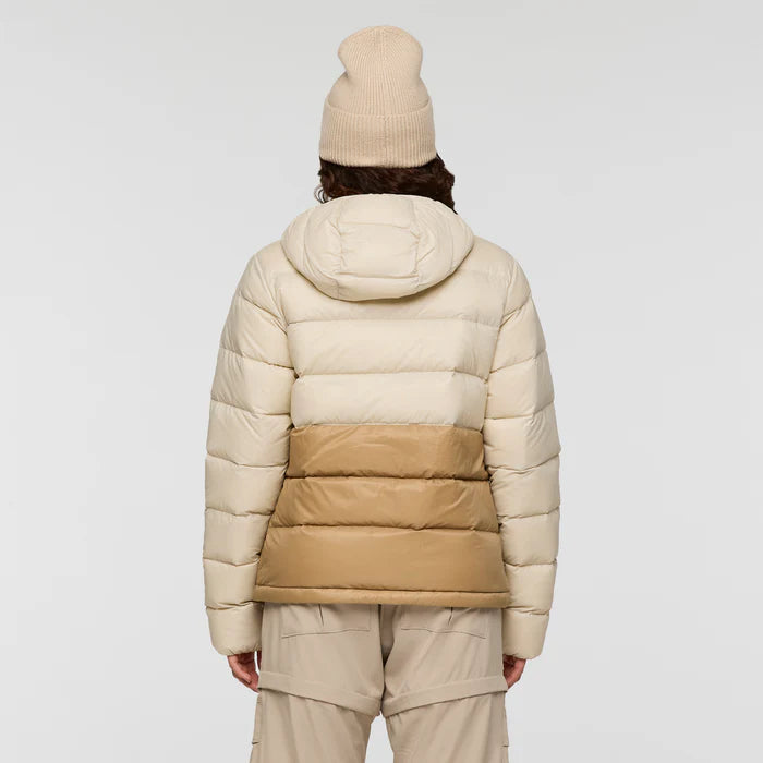 Fuego Max Down Hooded Jacket - Cream and Khaki 1
