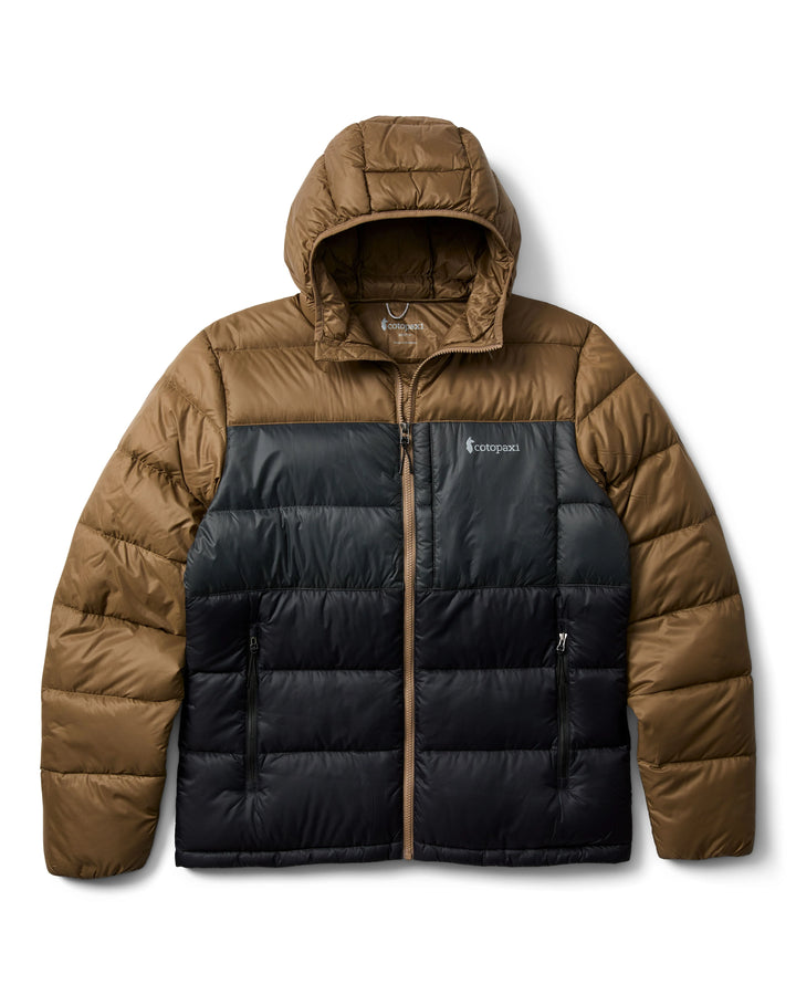 Fuego Max Down Hooded Jacket - Men's - Dune Charcoal and Black thumbnail 2