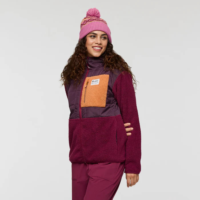 Trico Hybrid Hooded Jacket - Blackberry and Jam