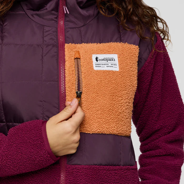 Trico Hybrid Hooded Jacket - Blackberry and Jam thumbnail 3