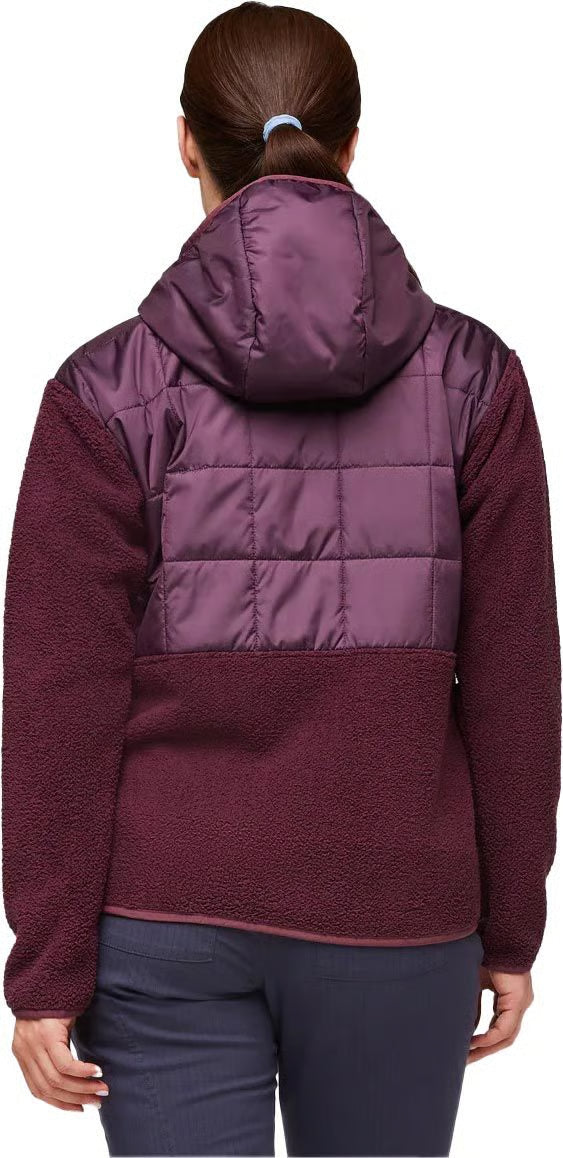 Trico Hybrid Hooded Jacket Wine Wine thumbnail 1