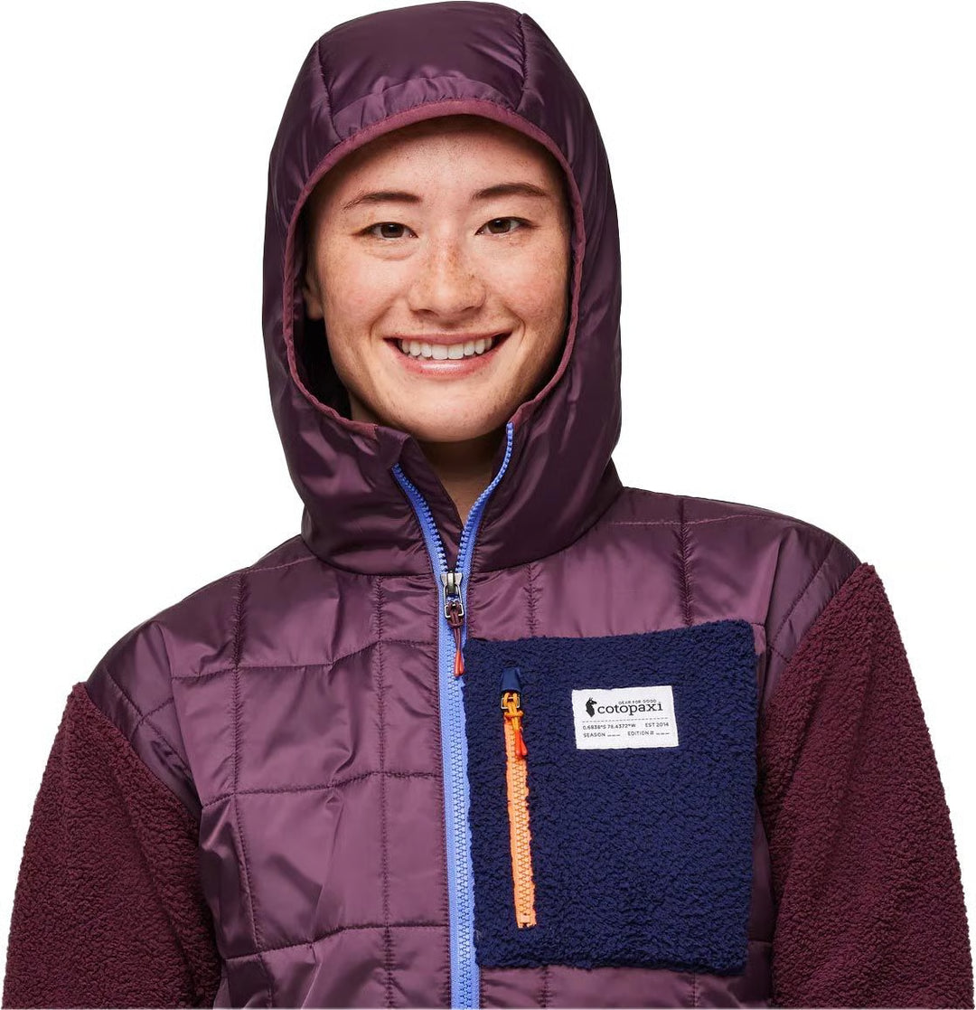Trico Hybrid Hooded Jacket Wine Wine 3