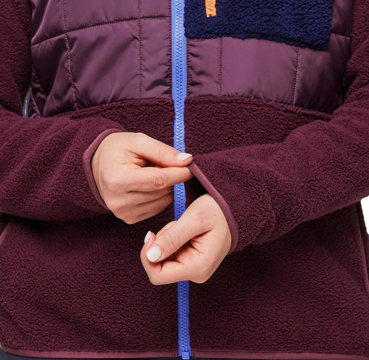 Trico Hybrid Hooded Jacket Wine Wine thumbnail 5