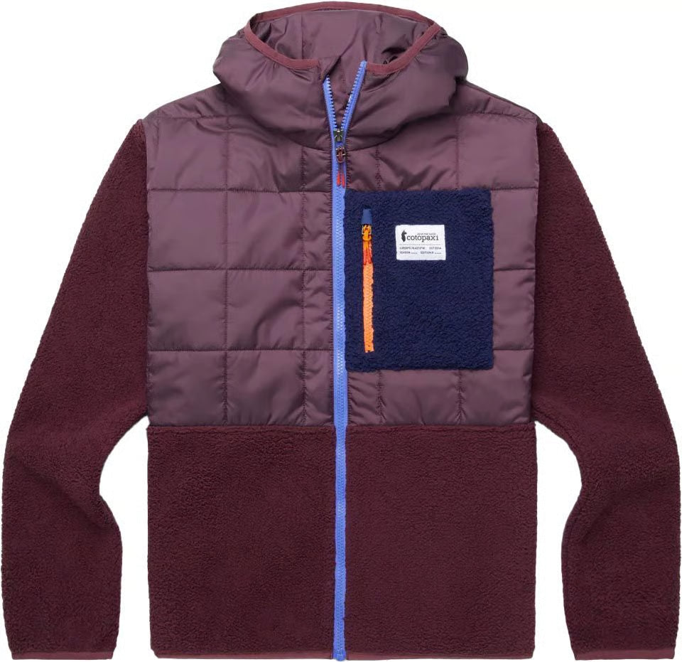 Trico Hybrid Hooded Jacket Wine Wine 2