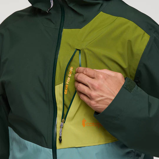 Impermeo 3L Hooded Shell Jacket - Cargo And Bluegrass thumbnail 3