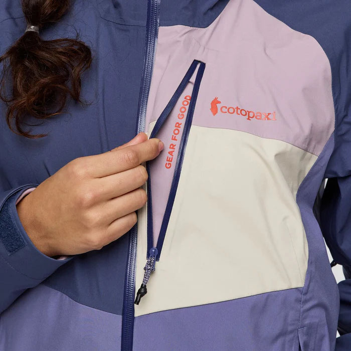 Impermeo 3L Hooded Shell Jacket - Dusk and Blue Smoke 3