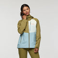 Impermeo 3L Hooded Shell Jacket - Moss And Sea Spray