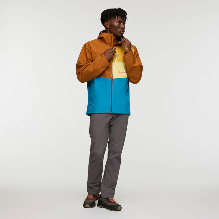 Impermeo 3L Hooded Shell Jacket - Sienna And Lake thumbnail 1