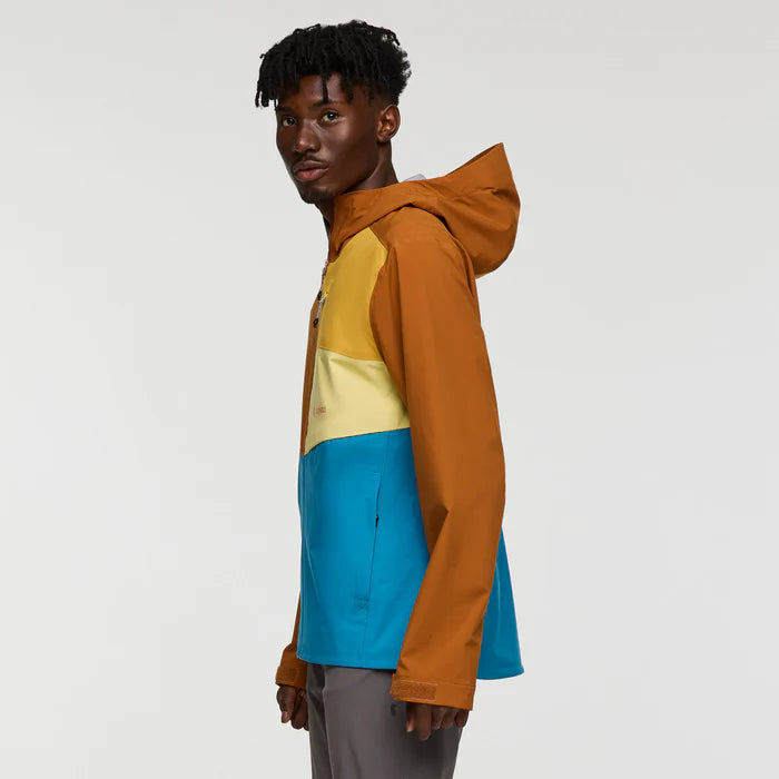 Impermeo 3L Hooded Shell Jacket - Sienna And Lake thumbnail 2