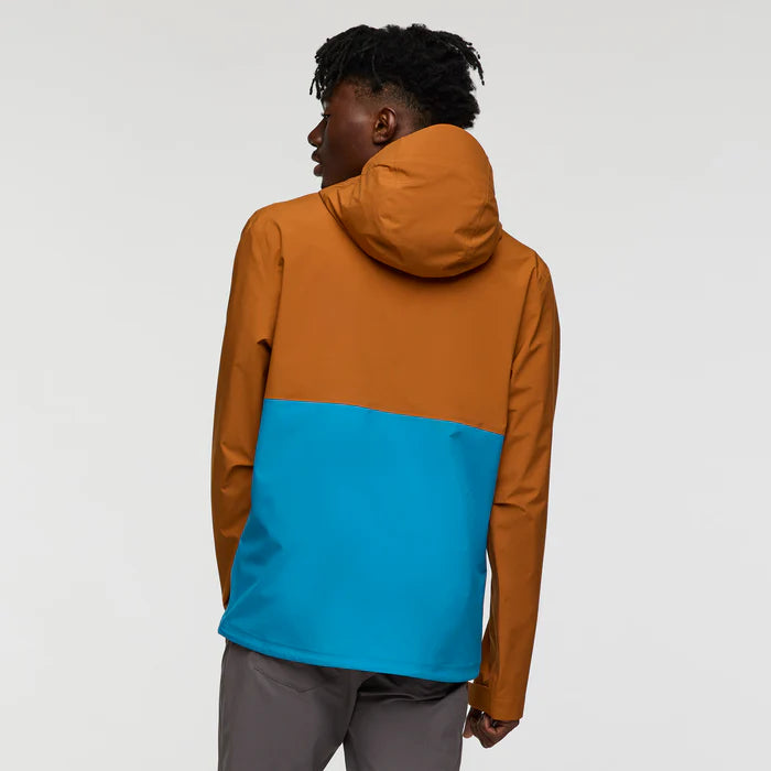 Impermeo 3L Hooded Shell Jacket - Sienna And Lake thumbnail 3