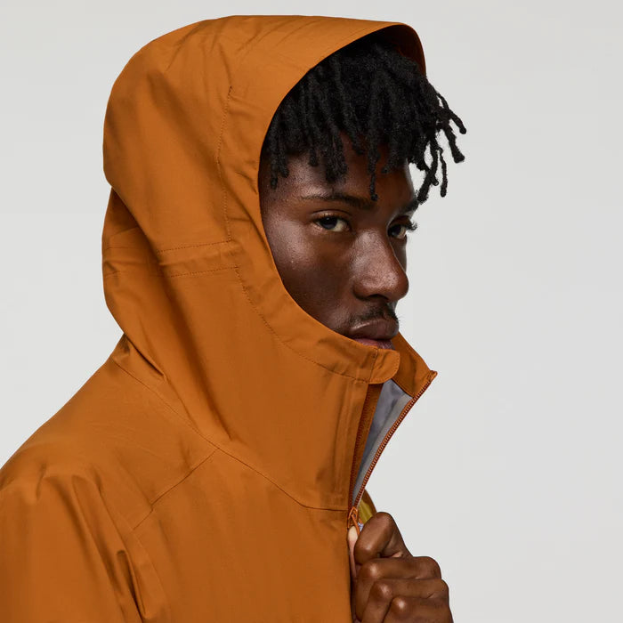 Impermeo 3L Hooded Shell Jacket - Sienna And Lake thumbnail 4