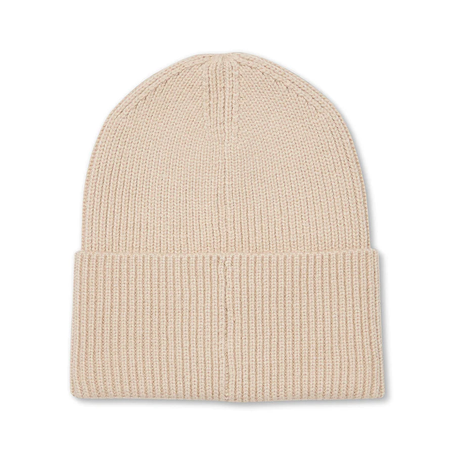 Knit Cuff Beanie - Cream 1