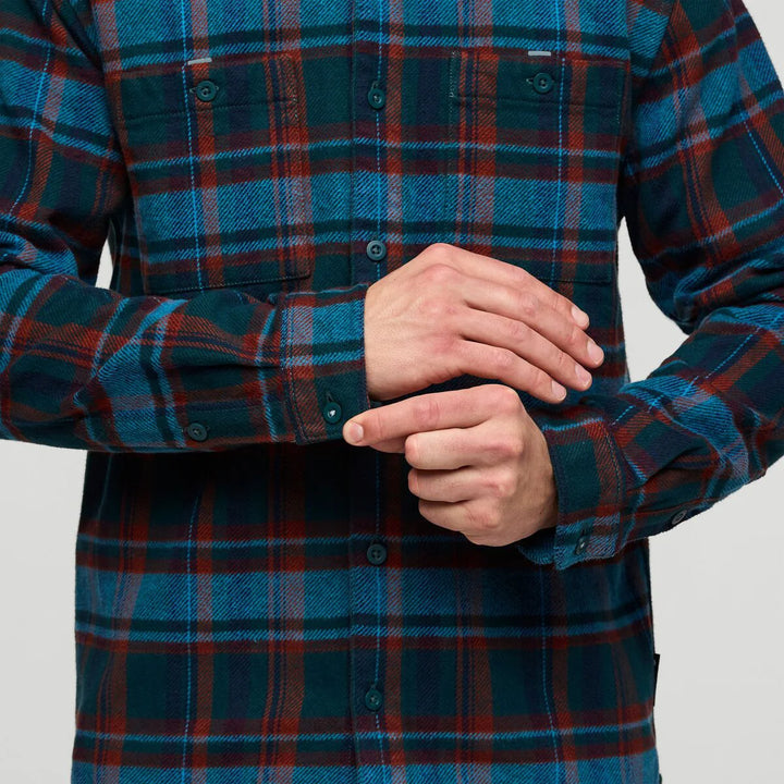 Mero Organic Flannel Shirt Abyss Plaid thumbnail 2