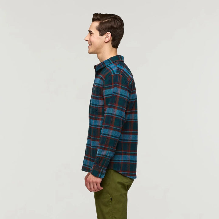 Mero Organic Flannel Shirt Abyss Plaid thumbnail 4