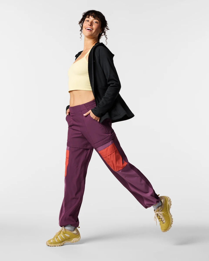Losdos Zip-Off Pant - Women's - Acai and Mystic thumbnail 2