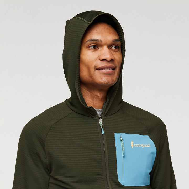 Otero Fleece Full-Zip Hooded Jacket Woods thumbnail 3