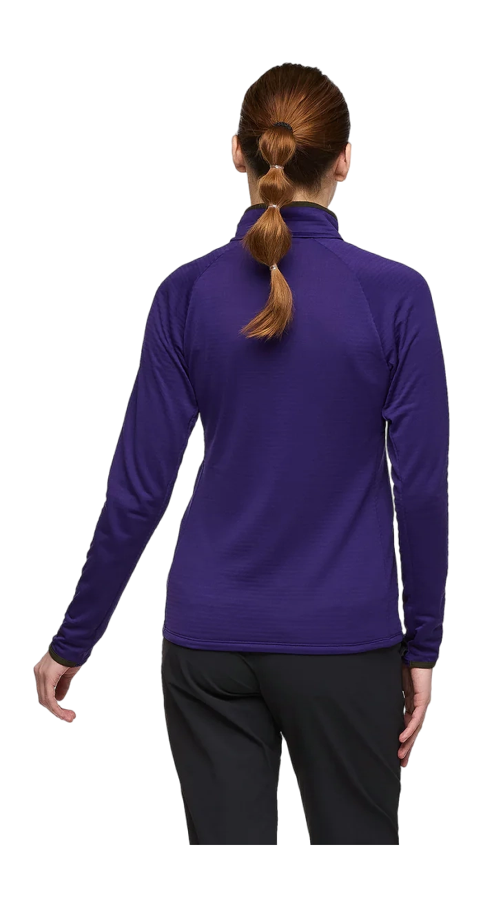 Otero Fleece Half-Zip Pullover Black Violet 1