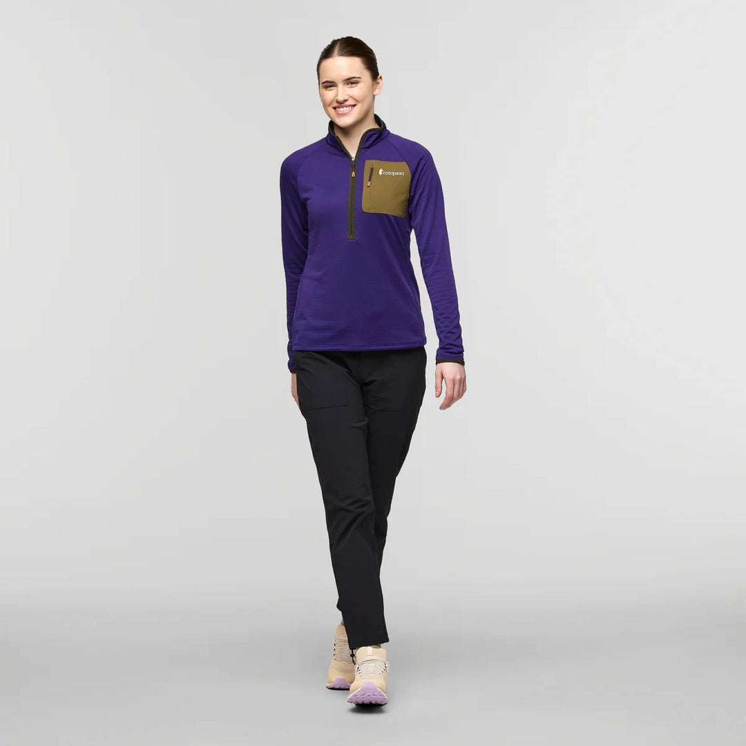 Otero Fleece Half-Zip Pullover Black Violet 3