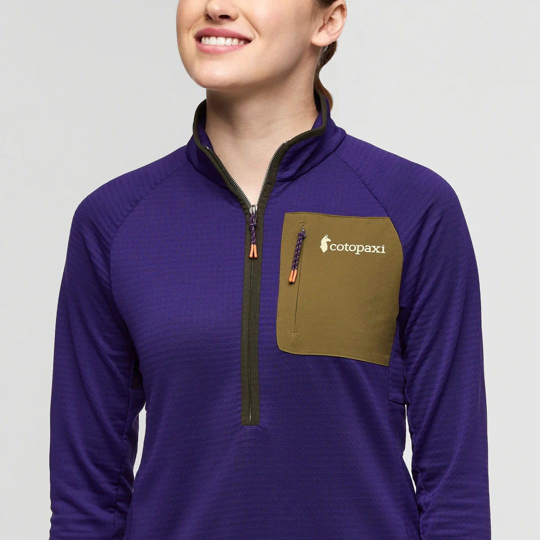 Otero Fleece Half-Zip Pullover Black Violet 4