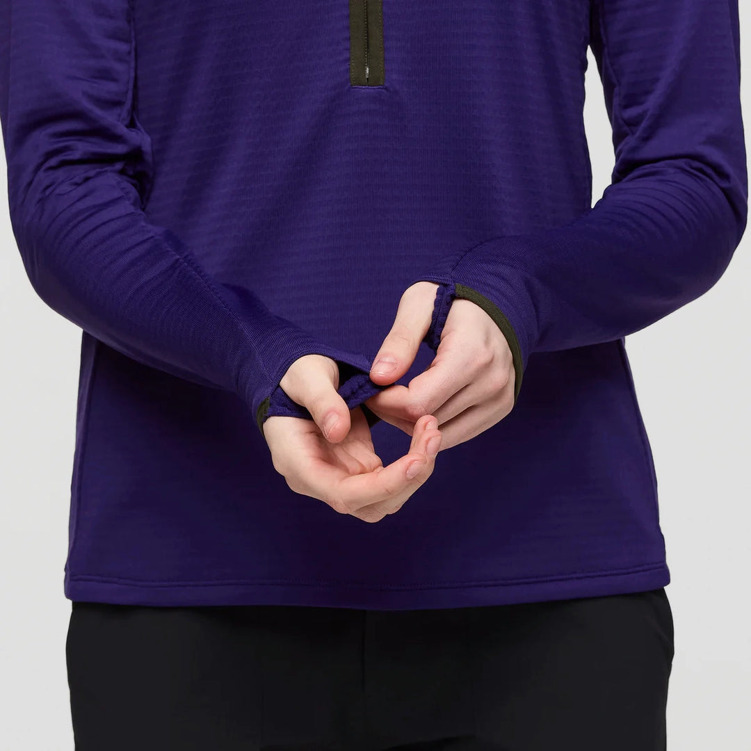 Otero Fleece Half-Zip Pullover Black Violet 5