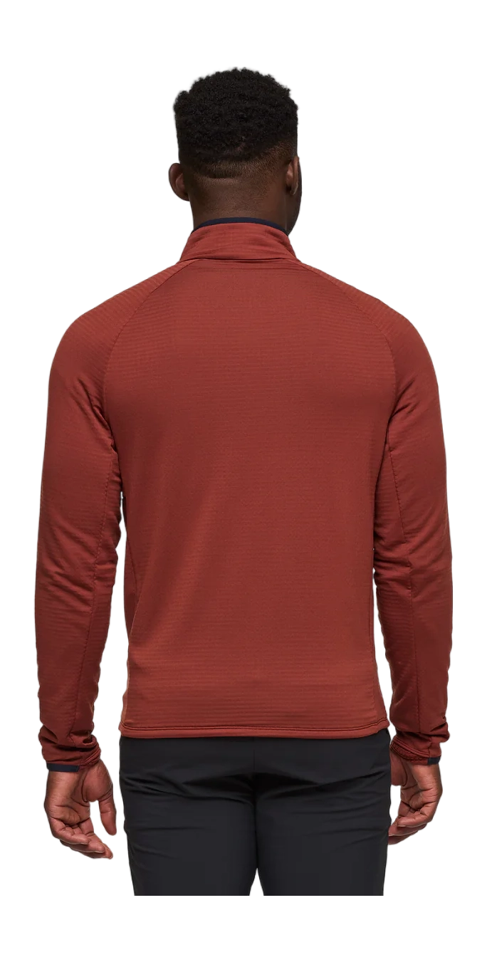 Otero Fleece Half-Zip Pullover Rusty 1