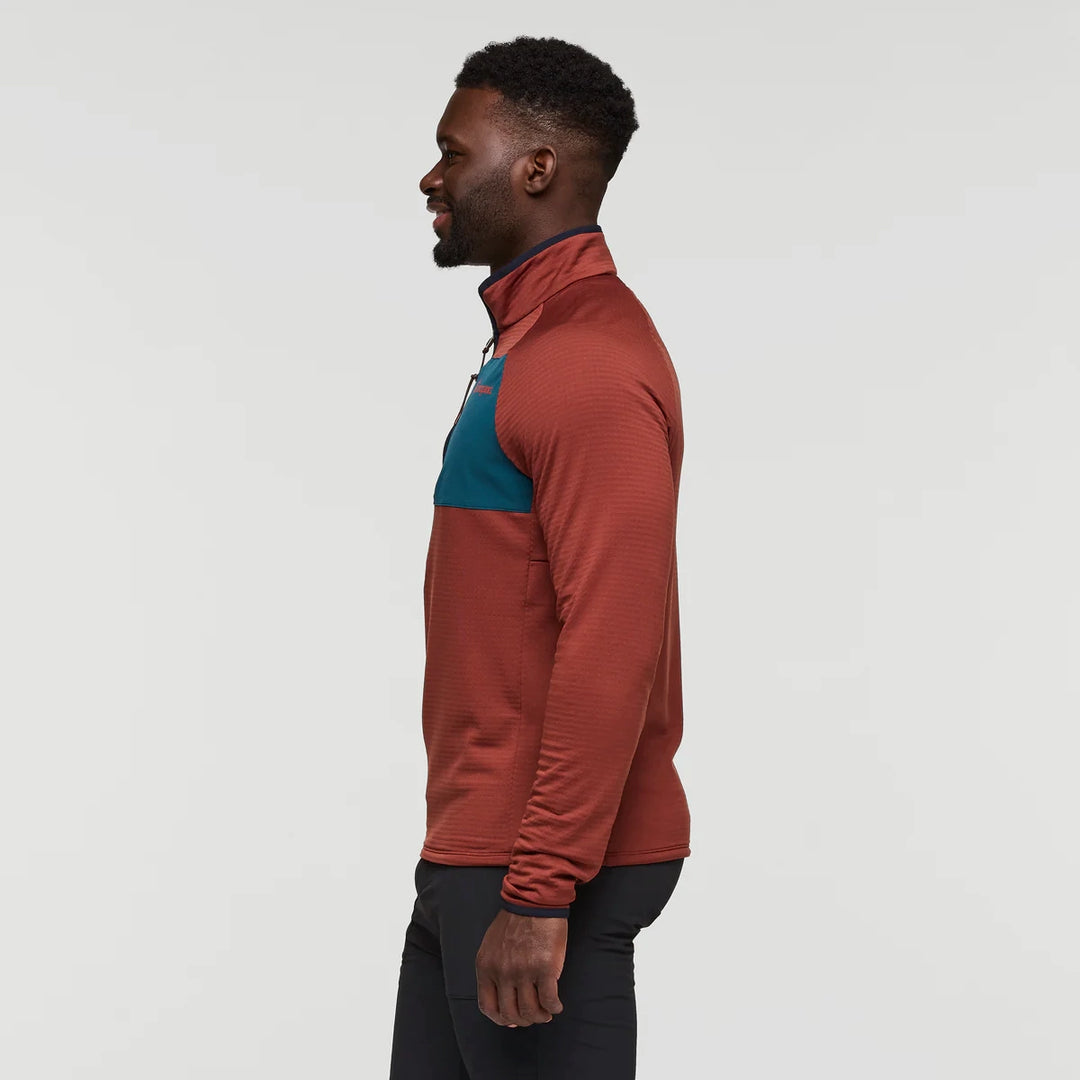 Otero Fleece Half-Zip Pullover Rusty 2
