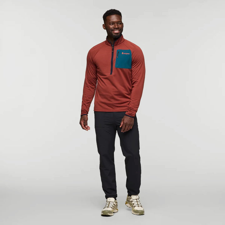 Otero Fleece Half-Zip Pullover Rusty thumbnail 3