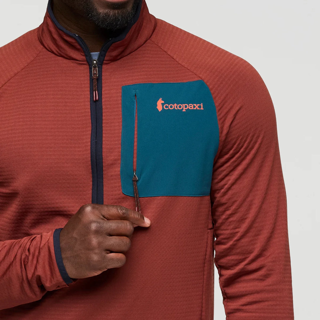 Otero Fleece Half-Zip Pullover Rusty 4