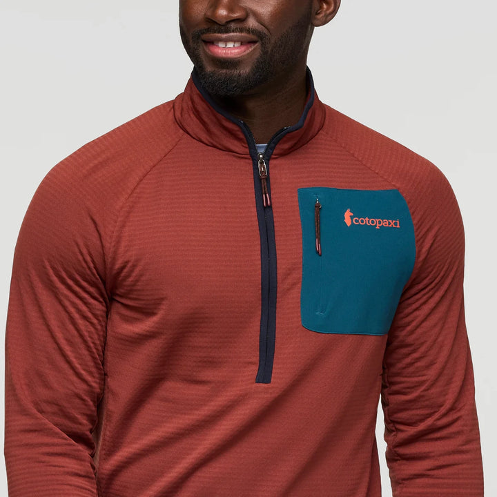 Otero Fleece Half-Zip Pullover Rusty thumbnail 5