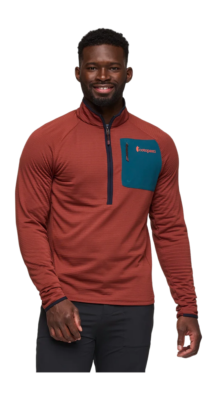 Otero Fleece Half-Zip Pullover Rusty thumbnail