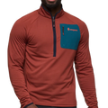 Otero Fleece Half-Zip Pullover Rusty