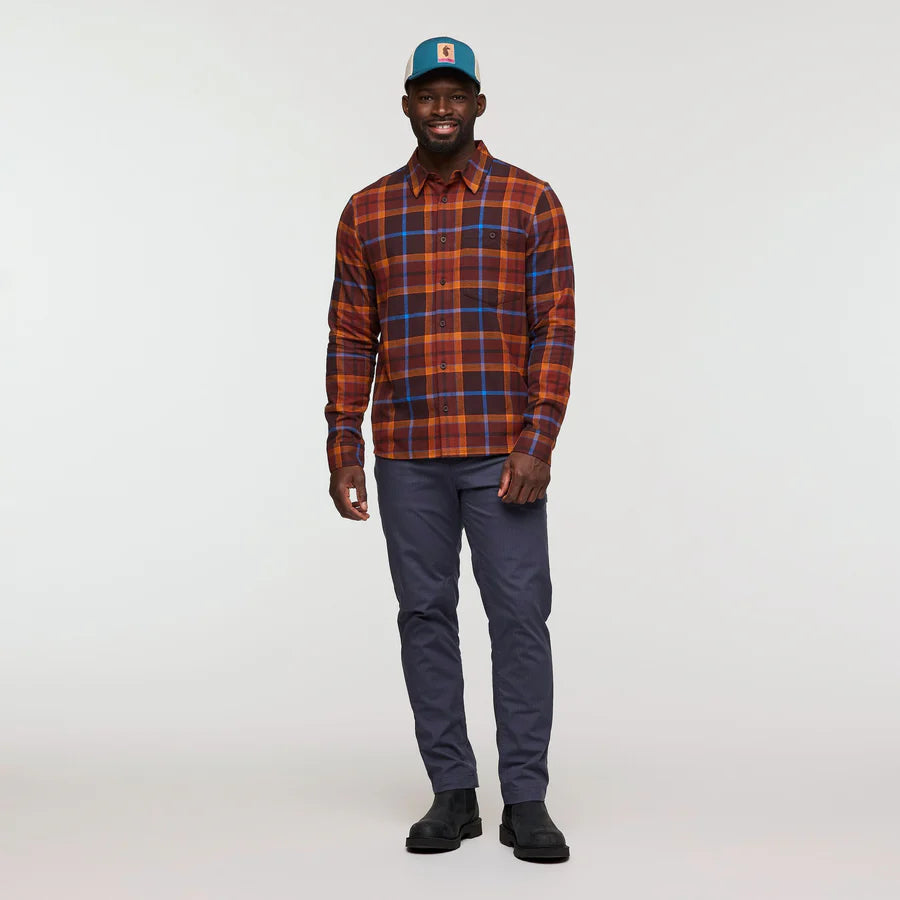 Quedo Flannel Shirt - Coffee Plaid 2