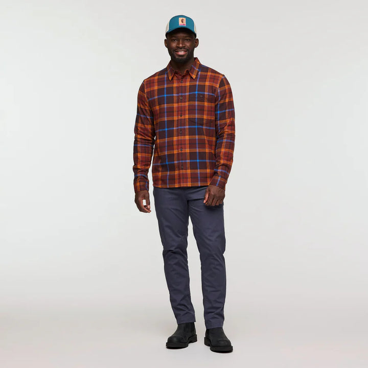 Quedo Flannel Shirt - Coffee Plaid thumbnail 2