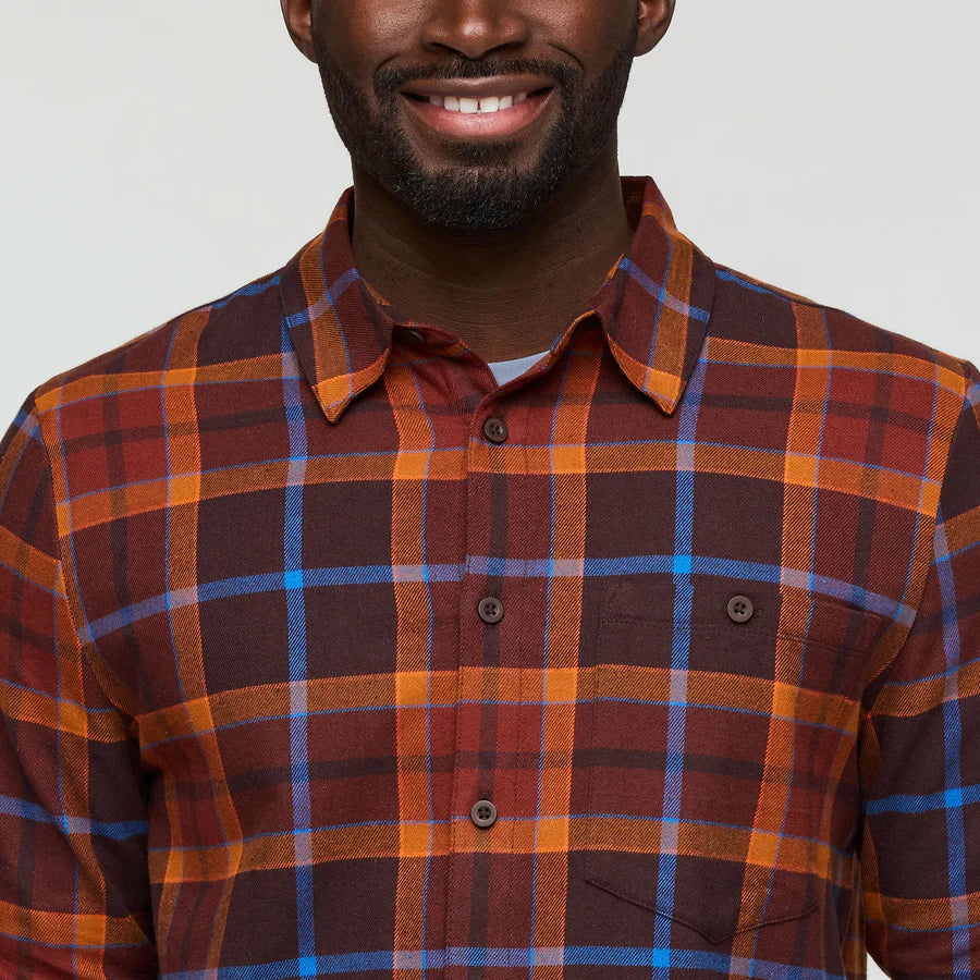 Quedo Flannel Shirt - Coffee Plaid 3