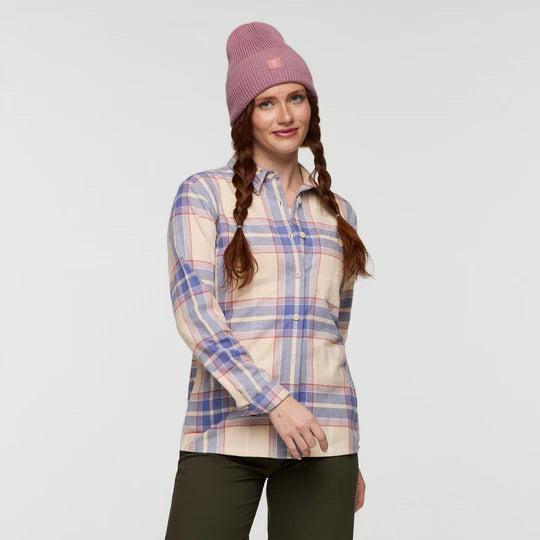 Quedo Flannel Shirt - Cream Plaid thumbnail