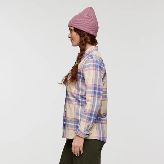 Quedo Flannel Shirt - Cream Plaid 2