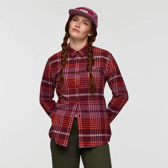 Quedo Flannel Shirt - Mulberry Plaid thumbnail