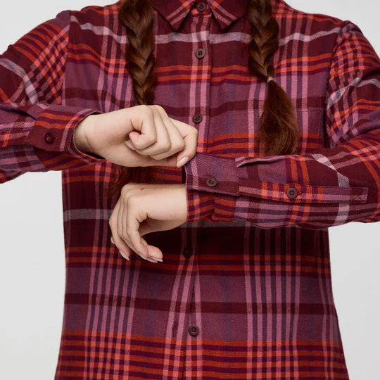 Quedo Flannel Shirt - Mulberry Plaid thumbnail 3