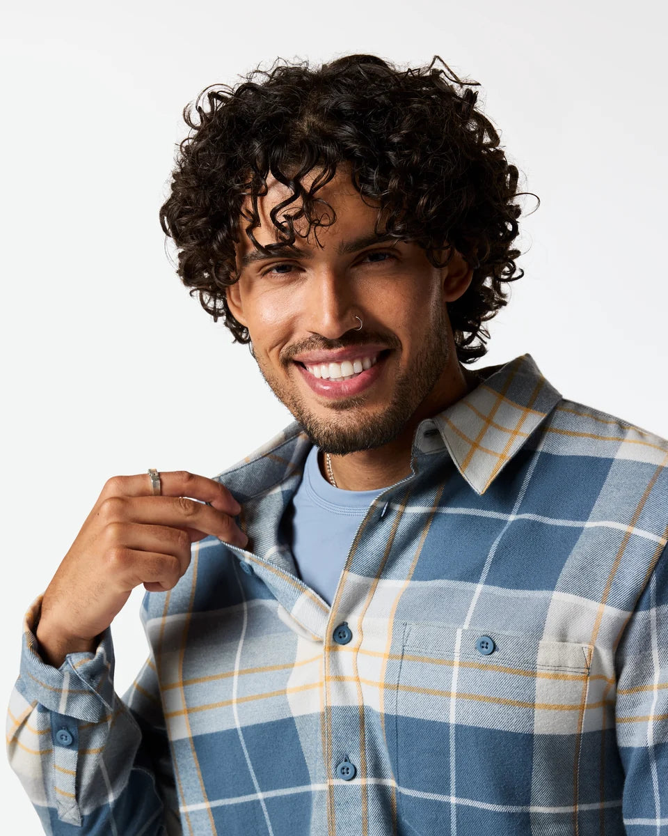 Quedo Flannel Shirt - Men's - Slate Plaid 2