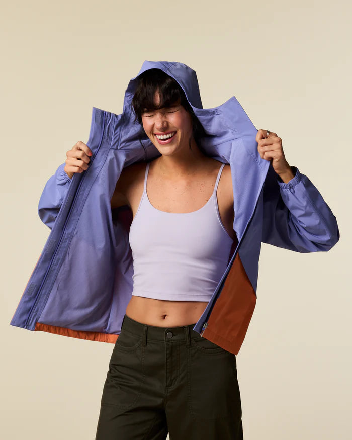 Rayu Rain Jacket - Women's - Aster and Grapefruit thumbnail 3