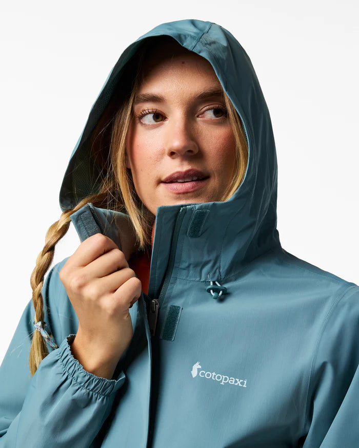 Rayu Rain Jacket - Women's - Everglade and Tide Pool thumbnail 3