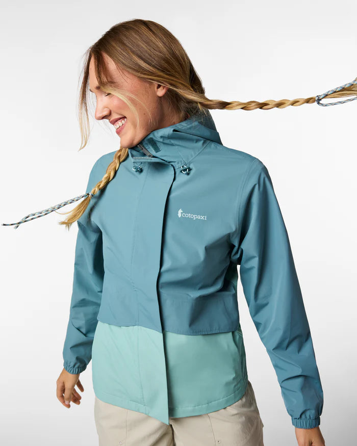 Rayu Rain Jacket - Women's - Everglade and Tide Pool 4