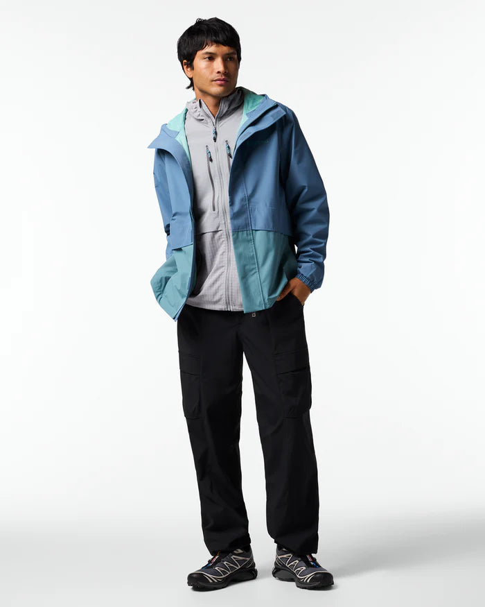 Rayu Rain Jacket - Men's - Steel Blue and Everglade thumbnail 2