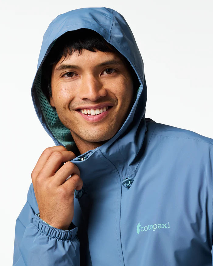 Rayu Rain Jacket - Men's - Steel Blue and Everglade 3