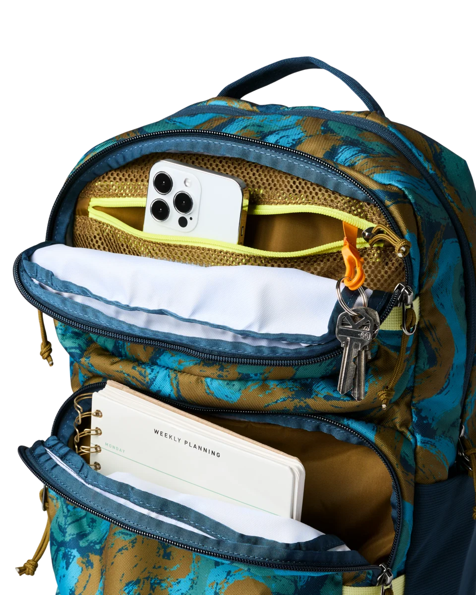 Tasra 16L Backpack - Brush Clouds Indigo 6