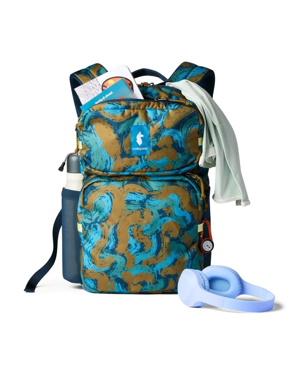 Tasra 16L Backpack - Brush Clouds Indigo 3