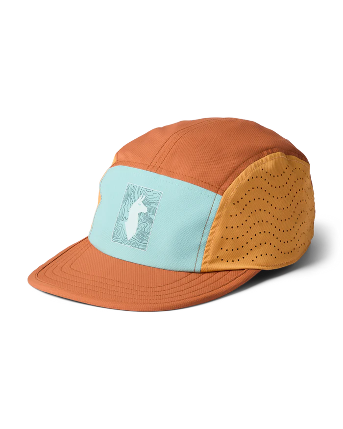 Tech Plus 5-Panel Hat - Tide Pool and Whiskey thumbnail